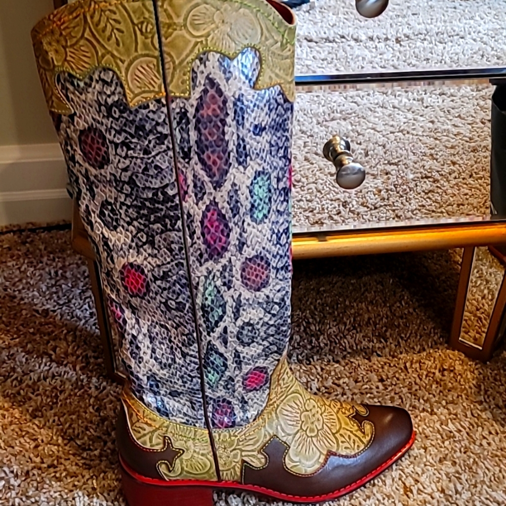 Western boots.